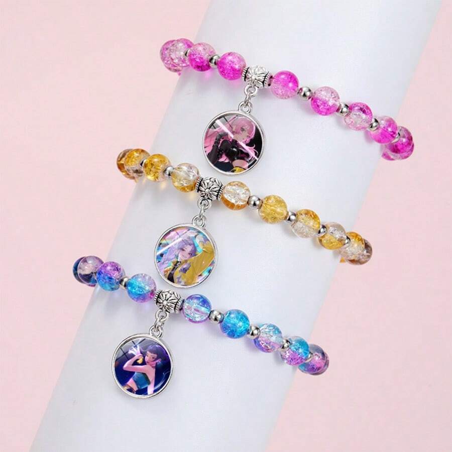 Hasbro New K-POP Girl Group 3-Piece Set Cracked Bead Bracelet - Multicolor - View 1