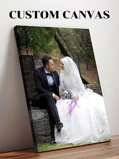 Póster de lienzo de foto de boda personalizado: Usa tus fotos favoritas para crear una impresión de lienzo personalizada, capturando momentos preciosos y personalizando tus fotos de boda y pareja. Comparte tus recuerdos talla grande apreciados y crea un regalo ideal para familiares y amigos.