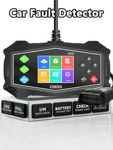 2026升级版OBD2诊断工具，可检查故障指示灯并清除车辆故障代码，具备专业的电池启动测试功能和增强的云打印功能，适用于1996年及之后生产的所有车辆。 - A - 查看 12