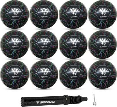 VIZARI Zodiac Youth Soccer Ball Synthetic Leather Soccer Ball For Boys, Girls, And Toddlers | Durable &Amp; Waterproof Design For Training And Games (Pak Of 1, 6 &Amp; 12)