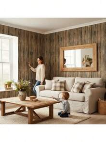 1 cuộn giấy dán tường tự dính kiểu Trung Quốc, vân gỗ, có thể tháo rời, chống thấm nước, chống ẩm, thích hợp cho phòng ngủ, tủ, phòng khách, bàn làm việc, đồ nội thất và trang trí lại tủ quần áo, kích thước 45CM*500/300/100CM - Cái bảng - Xem 8