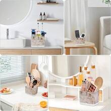 Toothbrush Holders For Bathrooms, Kids Electric Toothbrush And Toothpaste Holder, Toothbrush Caddy Organizer, 4 Slots Tooth Brushing Stand For Bathroom Organizer Countertop (White Marble) - 白色大理石紋理 - 查看 7