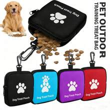 1 pieza Bolsa con cremallera para premios de entrenamiento de perros - Bolsa portátil a prueba de derrames para aperitivos de mascotas con cremallera - Para propietarios de perros, entrenadores - Multicolor - Ver 2