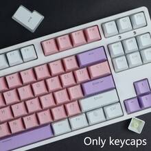 ABS Material, OEM Height, Purple, Pink And White Dual-Color Injection Molding Keycaps With Transparent Characters. Suitable For MX Switches. 6.25U Spacebar Size. Includes Keycaps Only, No Keyboard Body. Comes With Keycap Puller Tool. - View 10