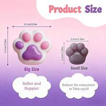 DIY Glow-In-The-Dark Giant Cat Paw Taba Squishy Making Kit ,Soft And Slow Back,Sticky Stress Relief Toy, Creative Gift Set For Girls, Perfect Birthday Gifts For Kids,Ideal Holiday Gifts,Fun Cute Gift,Birthday Gifts,Easter Gifts,Halloween Gifts,Christmas Gifts,Kids Games,Kids Toys,Boy Games, Girl Games,Children's Games. - Pink - View 8