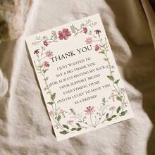 Personalized Party Thank You Card, Suitable For, Gift Giving, Personalized Text Thank You Card, Gift Message Card, Thank You Note, Teens, Graduation Gift - Thank You Card - View 6