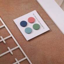 4pcs Multi-Use Magnetic Hijab Pins Oblate Style No-Snag Scarf Clasp Premium Hijab Magnets Pinless Brooch For Women Girls Clothes Matte 2 - 如圖所示 - 查看 3
