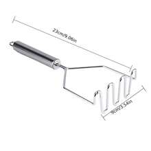 SOKANY 1 Presser, Wavy Stainless Steel Mashed Potato Masher, Kitchen Vegetable And Fruit Mashed Small Tool - View 7