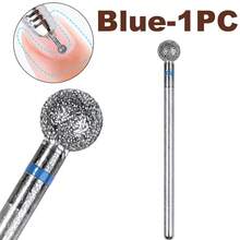 1PC/2/4PCS 5mm Small Round Head Nail Drill Bits,Diamond Cuticle Clean Ball Head Nail Bits For Electric Cuticle Detail Rotary - Multicolor - View 9