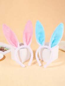 2pcs Cute Easter Bunny Ear Headband Prop, Rabbit Headband For Easter Party Decoration, Home, Birthday Gift - Multicolor - View 12