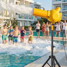 Foam Machine, Handheld Spray Foam Cannon Party Machine, Bubble Cannon With Fan & Triangular Structure, Dense Foams Maker For Gatherings, Backyard, Celebrations & Party, Continuous Foams Output - 9.84-16.40 Ft/3-5m Spray Range - View 9