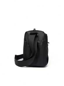 Casual Minimalist Men's Fashion Backpack Shoulder Crossbody Bag - Black - View 7
