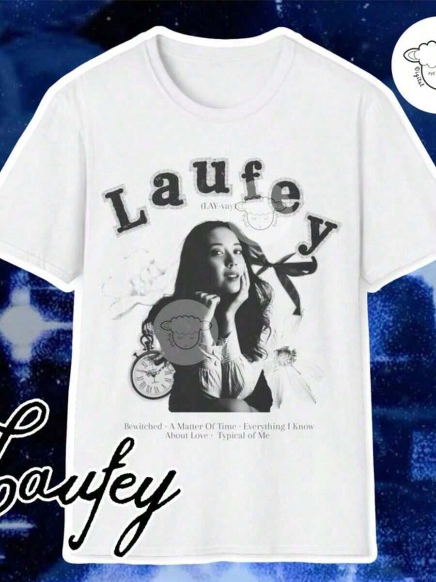 Laufey A Matter Of Album Unisex-Shirt, Music Lover Shirt, Vintage Style-Shirt, Soft Cotton - trắng - Xem 1