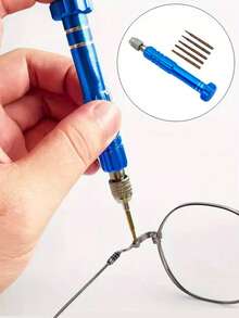 5-In-1 Multi-Functional Mini Screwdriver Set, S2 Steel Magnetic Screwdriver Kit For Eyeglasses, Fashion Glasses, Electronics, Phones, Jewelry Repair DIY Tools, Holiday Gift - Screwdriver - View 7