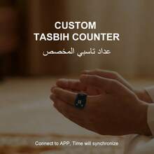 Ứng dụng thông minh đếm thời gian bằng vòng đeo tay, màn hình kỹ thuật số di động, giá đỡ vòng có thể thay thế, nhắc nhở thời gian, vòng đeo tay Tasbih Zikr. - Màu hỗn hợp - Xem 3
