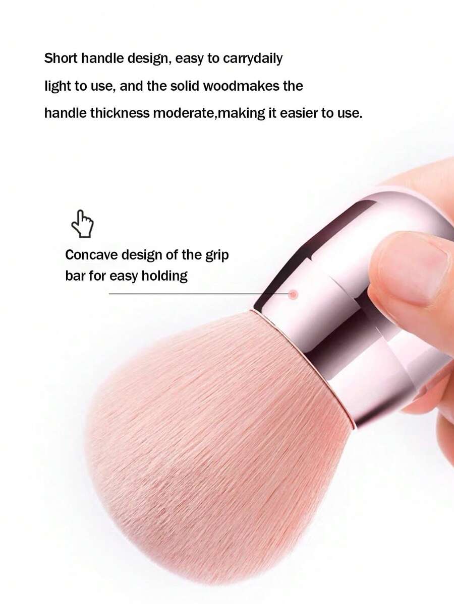 Mushroom Head Makeup Brushes, Blush Powder Foundation Brush, Setting Powder Brush, Makeup Tools - Multicolor - View 1