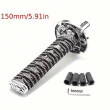 150mm/200mm JDM Samurai Sword Style Shift Knob - Universal Dust Cover Boot And Adapter, Fit For Most Manual Transmission Vehicles Like , Subaru, Etc. (Racing Style Shift Lever) - A - View 17