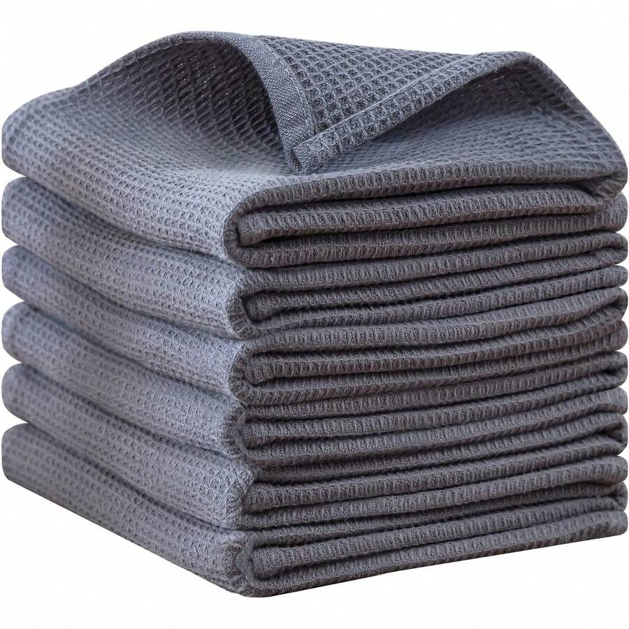 Dish Towels Set,100% Cotton Waffle Weave Kitchen Towels 3 Packs,17 X 25 Inches Dish Towels For Kitchen,Super Absorbent For Drying And Cleaning - 45*65cm - View 1
