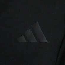 Adidas 女士修身针织外套，针织连帽开衫 KF2666 - 黑色 - 查看 4