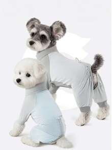 1 pieza Ropa de perro ligera y transpirable para verano, adecuada para Poodle toy, Teddy, Bichon Frise y otros perros pequeños/medianos - Celeste - Ver 9