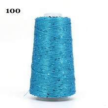 50g Shiny Sequin Crochet Knitting Yarn, DIY Sweater, Bag, Hat Handicraft Materials - Multicolor - View 32