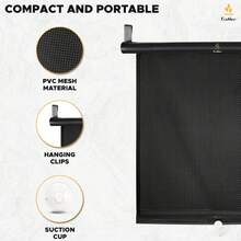 Car Side Window Sunshade. This Retractable Window Shade Is Specially Designed To Block Harmful Sunlight Glare And Heat. It Is Suitable For Most Cars, Trucks, SUVs, Or Campers. - General Motors - View 7