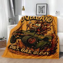 1PC 3D Monster Jam Monster Truck Cartoon Blanket, Edgy Gift For Motorsports Fans, Themed Man Cave Decor, Retro Sci-Fi Party Accent & Race Day Souvenir,Soft Throw Blanket For Home Bedroom Bed Sofa Picnic Travel Office Cover Blanket, Multiple Sizes 50x60 To 60x80 Inches - Nhiều màu 17 - Xem 4