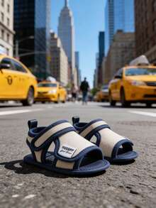 Infant/Toddler Boys/Girls Summer Beach Sandals, Non-Slip Soft Rubber Sole, Outdoor Prewalker Shoes - Beige - View 6