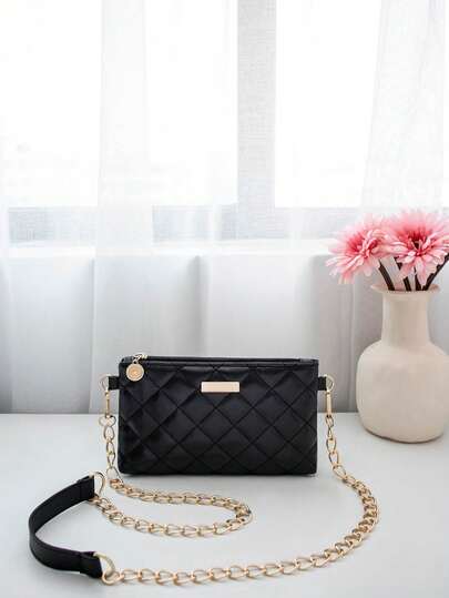 Fashionable Mini Quilted Shoulder Bag For Daily Commute