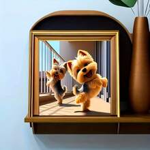 1 Set Diamond Painting Kit With Puppy Pattern, Includes High-Quality Round Acrylic Diamonds And Exquisite 5D Diamond Art Craft - round diamond - View 3