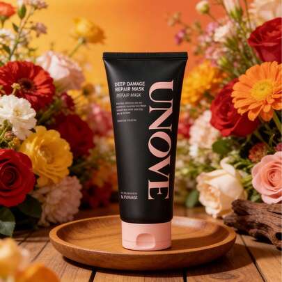  Unove Deep Repair Hair Mask (320ml/10.82 Fl Oz) - Improves Dryness, Split Ends And Breakage, Enhances Elasticity And Shine. Suitable For Damaged, Dry, Frizzy And Brittle Hair From Perming And Dyeing, As Well As Normal, Dry And Oily Hair Types That Need Long-Lasting Smoothness.