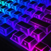 The Mechanical Keycap Set 134 Is Compatible With The 68/98/87 Universal Model, With Foldable Keycaps That Have Transparent Edges And Mechanical Keyboard Keycaps. - View 1