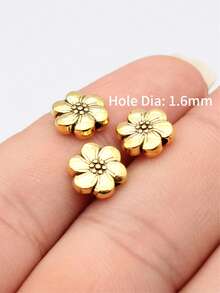 12pcs/Pack 10x10mm Flower Beads, Jewelry Accessories, DIY Jewelry Making, DIY Earrings, Necklaces, Bracelets, Keychains, Valentine's Day Gift - Flower Beads - View 9