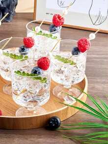 10-50pcs 2oz Or 5oz Mini Dessert Cups, Transparent Glass Cups, Mini Ice Cream Cake Dessert Cups, Mousse Cups, Party Wedding Birthday Tasting Cups - Multicolor - View 4