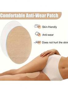 10/20/30/40片装隐形防摩擦大腿垫 – 自粘式、吸汗防滑，专为女性设计的内侧大腿保护贴；超薄隐形，有效防止摩擦，是连衣裙、短裙、短裤、运动、夏季及旅行的理想之选，带来舒适体验。 - 多色 - 查看 4