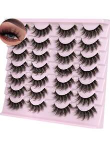 14 Pairs False Eyelashes - Innovative 3D Curled Edge Design, Creates Fluffy Voluminous Lash Look, Easily Achieve Bright, Awake Natural Big Eyes - View 6