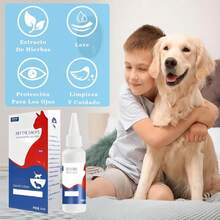 PEOWND solución limpiadora de Ojos y lagaas para Perros y Gatos - Blanco - Ver 6
