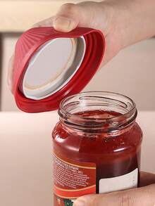 2pcs/Set Silicone Can Opener Gasket, Silicone Can Lid Opener Assistant, Can Opener, Gripper Pad, Multi-Function Can Opener, Kitchen Heat Insulation Mat, Anti-Slip Pad, Insulation Pad, Suitable For The Elderly With Weak Hand Strength - View 2