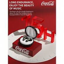 Coca Cola 可口可乐 T13 真无线蓝牙耳机，半入耳式设计 | 13mm 动圈单元 | ENC 降噪 | 蓝牙 5.4 | 15 小时超长续航 | 触控操作 | Type-C 快速充电 - 查看 7