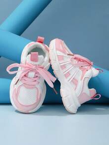 1 Pair Fashionable New Casual Sneakers, Soft, Lightweight, Comfortable And Versatile - Pink - View 7
