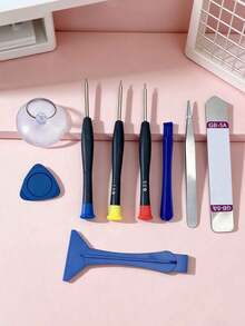10pcs Disassembly Screwdriver Set, Battery & Screen Repair Tools - Multicolor - View 1