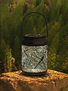 1pc Solar Powered Garden Light, Landscape Light, Horse Lantern, Dragonfly Handheld Light, Lawn Outdoor Floodlight, Lantern, LED Light - 彩色 - 查看 10