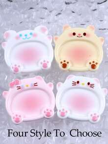 卡通猫美甲油调色盘，时尚凝胶美甲油调色盘，便携式绘画调色盘，高端美甲展示板，实用美甲工具，多种颜色可选 - 彩色 - 查看 10