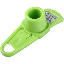 Multi-Function Garlic Press, Ginger Grater And Crusher: Stainless Steel Garlic Press And Slicer, Manual Ginger Crusher And Grinder, Plastic Garlic Mincer. No Electricity Needed, Easy To Use. Garlic Paste Maker Suitable For Garlic, Ginger, Onion, Chili, Nutmeg And Other Ingredients. - Multicolor - View 4