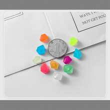 Rhombus Luminous Stones For Aquarium Landscaping, Mini Luminous Stones, Plastic Luminous Stones For Gardening - A - View 5