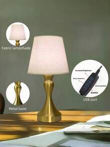 1pc Peach Blossom 3D Table Lamp, Desktop Decoration Light, Night Light, Writing Light, For Bedroom, Living Room, USB Powered - Multicolor - View 9