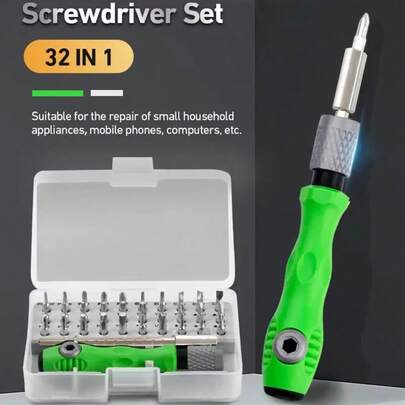 32-In-1 Precision Screwdriver Set - Mini Magnetic Flathead & Screwdrivers, Suitable For Car, Furniture, Smartphone And Small Tool Repair