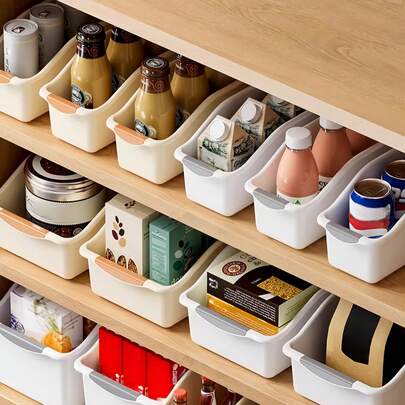 Multipurpose Plastic Storage Box, Can Be Used As Wall-Mounted Storage Rack Or Sink Organizer, Equipped With Double-Layer Sliding Baskets And Hooks, Rust-Resistant And Durable, Suitable For Space-Limited Bathroom, Kitchen And Office. This Multipurpose Plastic Storage Box Has Handles And Optional Wheels, Can Be Stacked And Is Durable, Ideal For Storing Spices