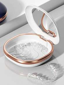 Hộp đựng dụng cụ chỉnh nha di động có gương, nhỏ gọn và thời trang, thích hợp cho niềng răng, khay chỉnh nha, dụng cụ giữ răng, tiện lợi khi đi du lịch. - Nhiều màu - Xem 11