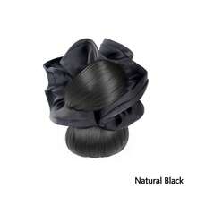 Hairpin Fake Hair Bun Clip-On Messy Bun Scrunchie Fluffy Chignon Natural Looking Hair Piece For Women - Multicolor - View 9